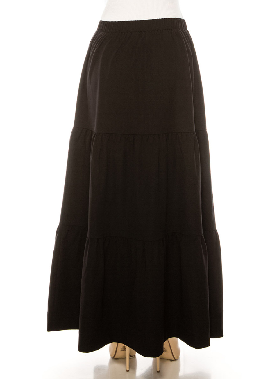 Skirt SK2594 Maxi Black | Modest Women Clothing - YAL New York